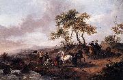 Philips Wouwerman Halt of the Hunting Party Sweden oil painting artist